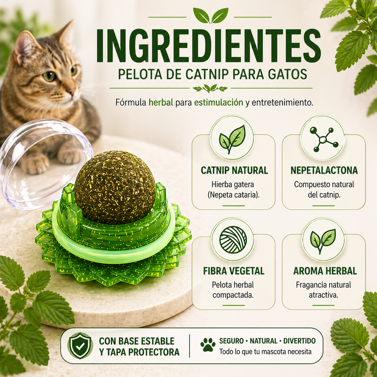 🐱🐱ULTIMAS UNIDADES🐱🐱- PELOTA CATNIP PARA GATOS- 🎁ENVIO GRATIS🎁
