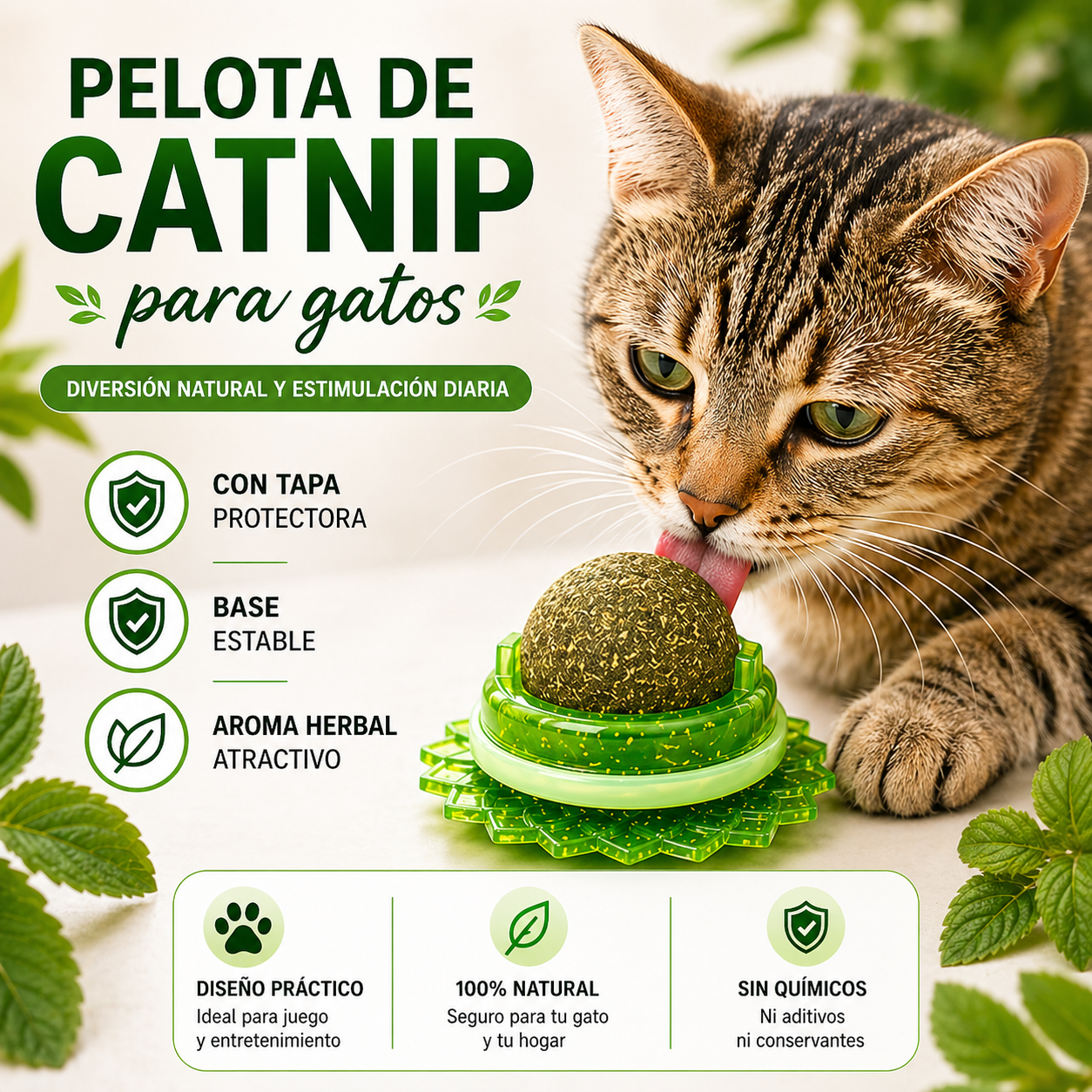 🐱🐱ULTIMAS UNIDADES🐱🐱- PELOTA CATNIP PARA GATOS- 🎁ENVIO GRATIS🎁