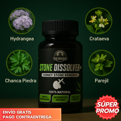 Stone Dissolver™ - Disuelve Cálculos, Alivia Dolor y Mejora el Flujo Urinario