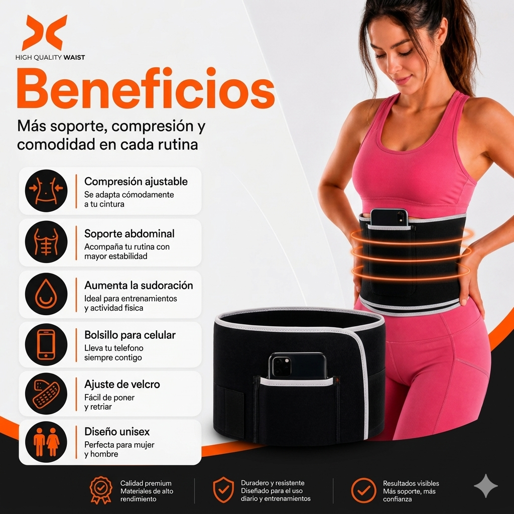 ULTIMAS UNIDADES-🔥FAJA CON BOLSILLO🔥-ENVIO GRATIS 🎁
