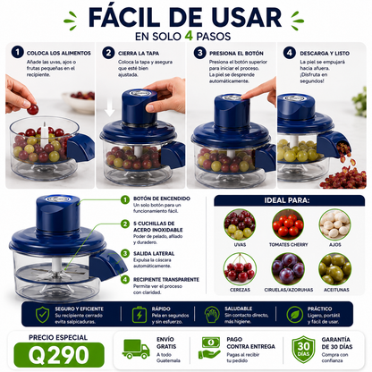 Pelador eléctrico de Frutas y Verduras- Adiós Manos Cansadas-Envío Gratis🎁