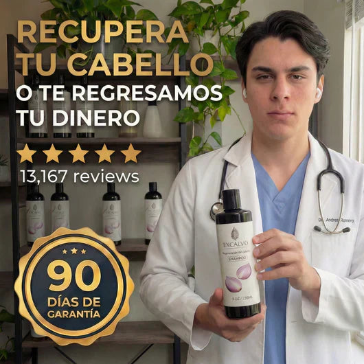 ULTIMAS UNIDADES-✨SHAMPOO EXCALVO REGENERADOR EFICAZ CONTRA LA CALVICIE+ENVIO GRATIS✨