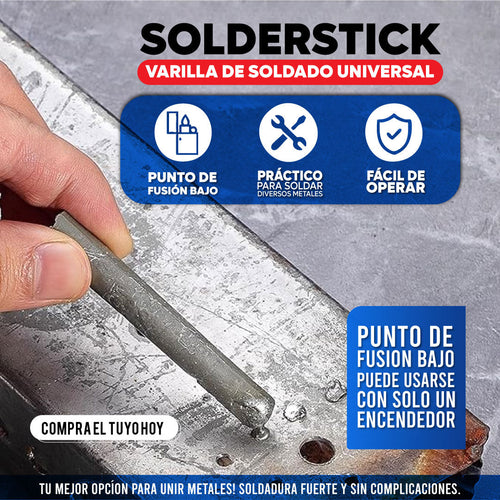 Solderstick - Varillas de soldadura universal de baja temperatura 👨‍🏭Set x6👨‍🏭
